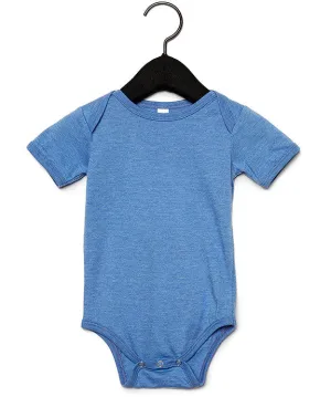 100B - Bella   Canvas Infant Jersey Short-Sleeve One-Piece | Heather Columbia Blue