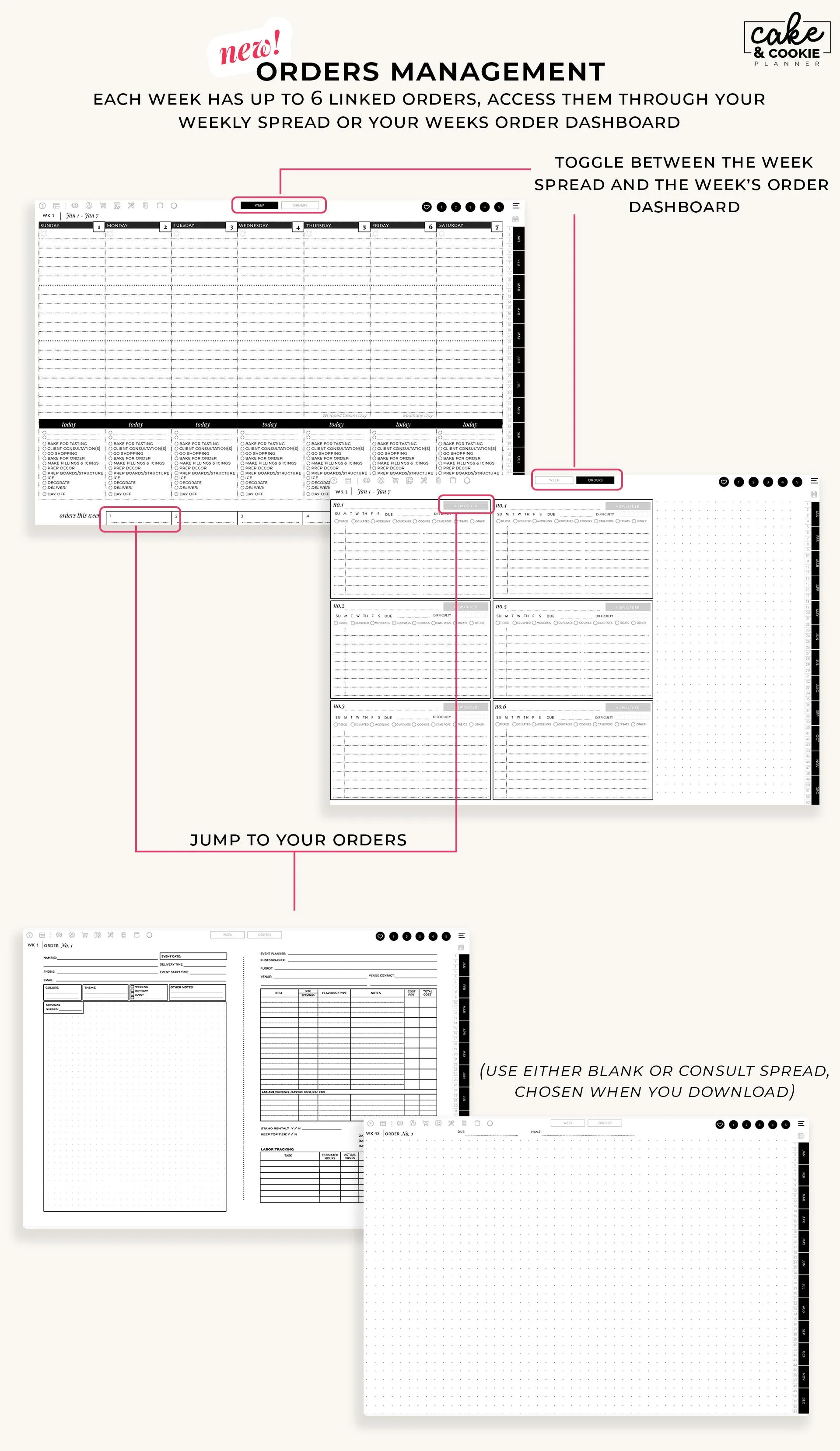 2025 Digital Planner for iPad and Tablets - Modern Minimalist