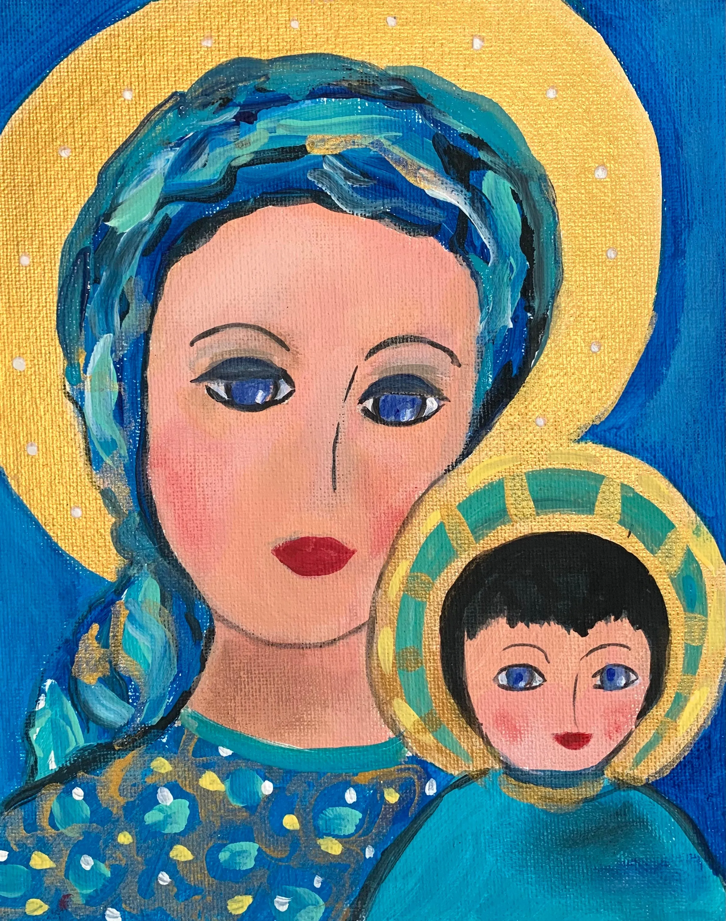 8x10 Regal Madonna and Child