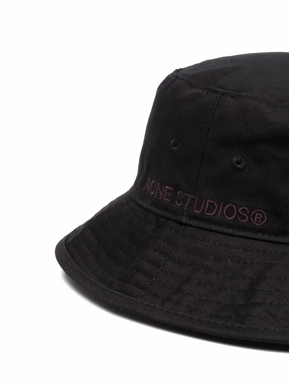 ACNE LOGO-EMBROIDERED BUCKET HAT