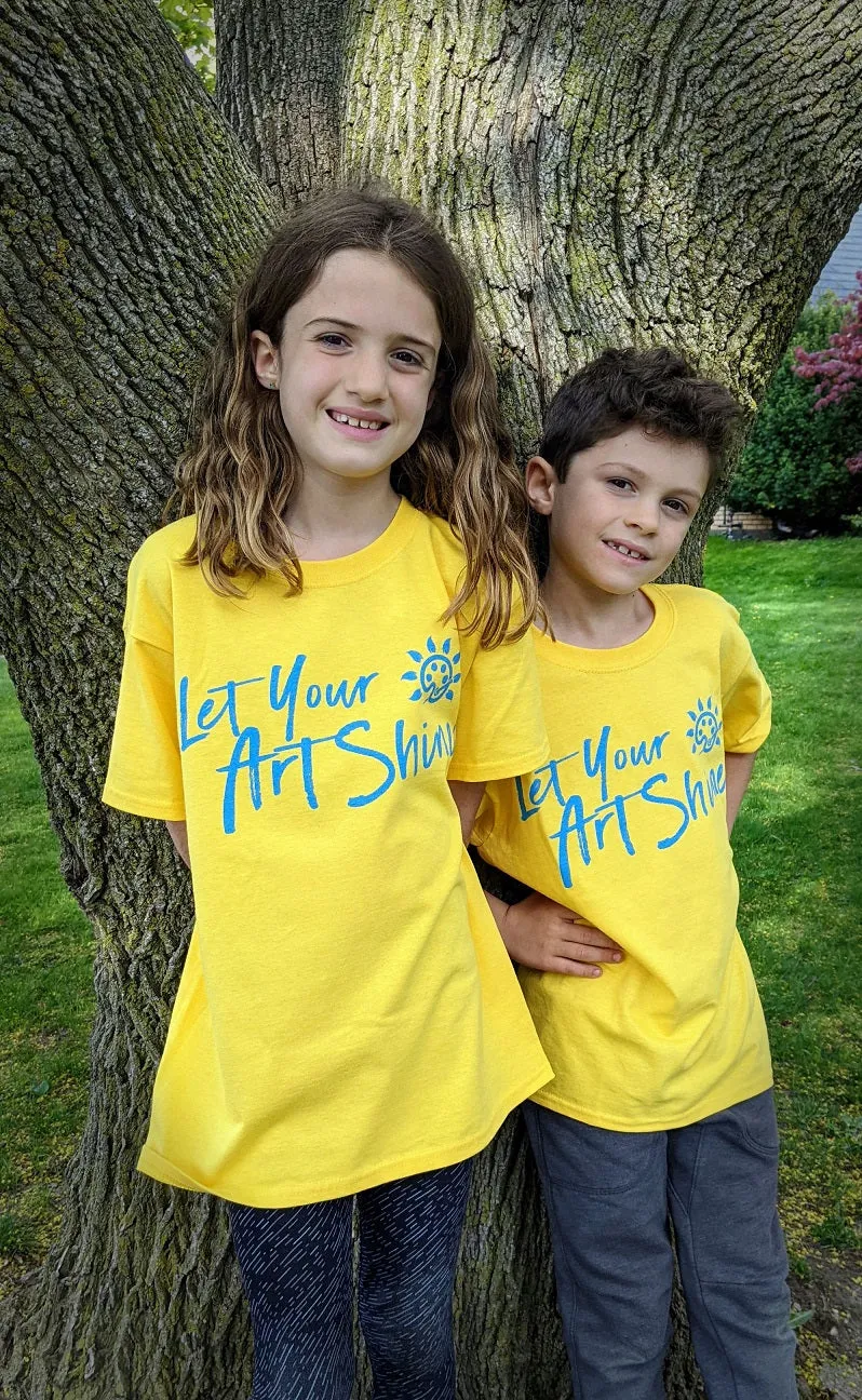 Artshine "Let Your Artshine" YOUTH T-Shirt - Bright Yellow