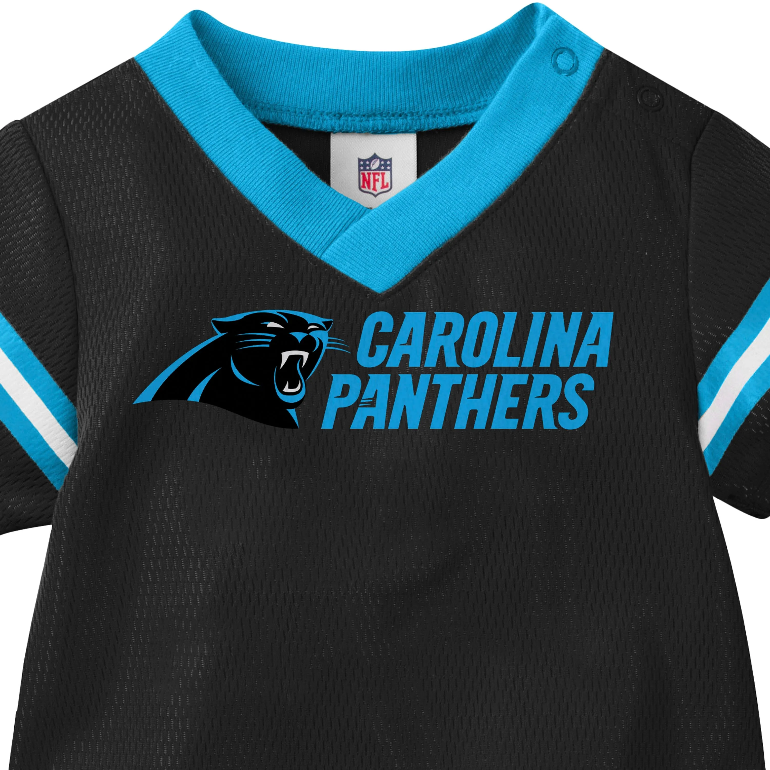 Baby Boys Panthers Short Sleeve Jersey Bodysuit