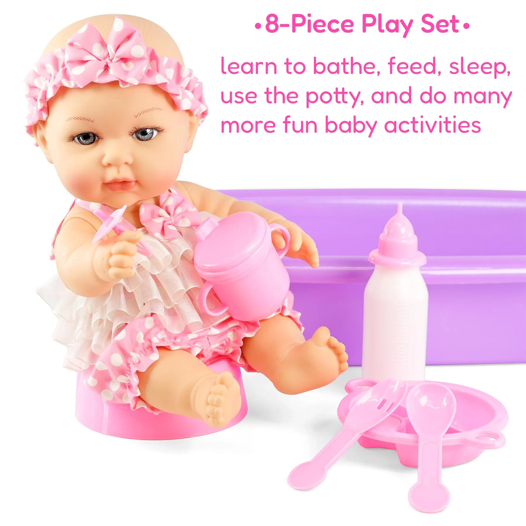 Baby Doll Bath Set with Accessories