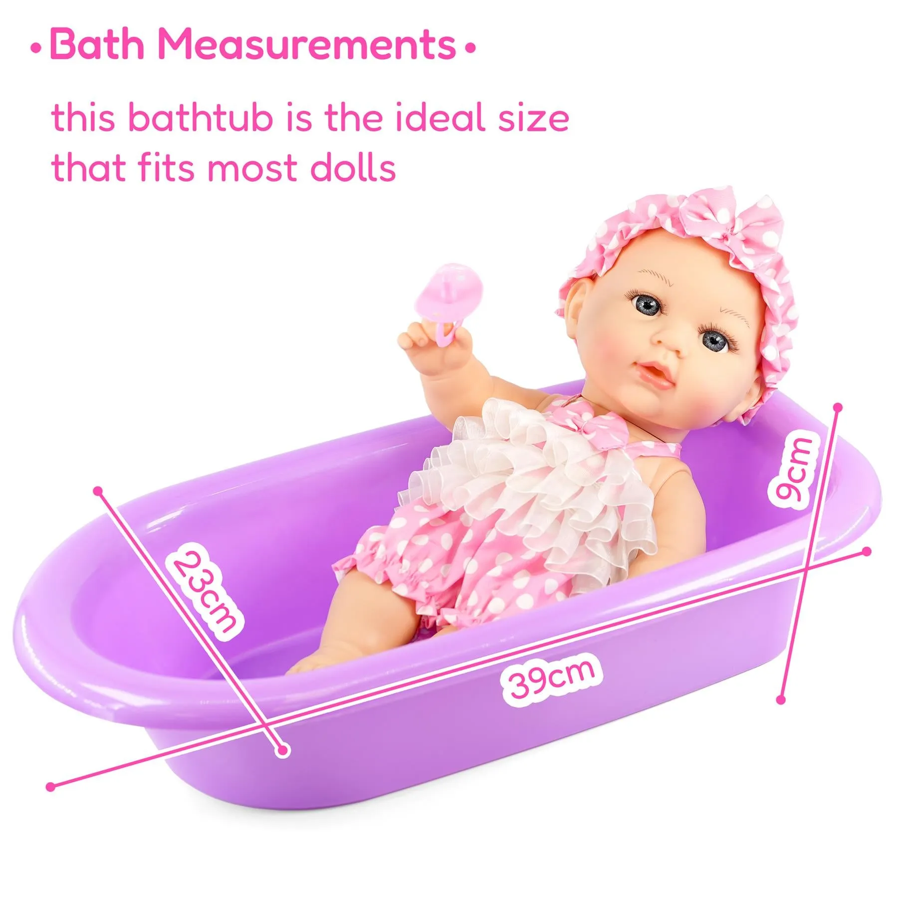 Baby Doll Bath Set with Accessories