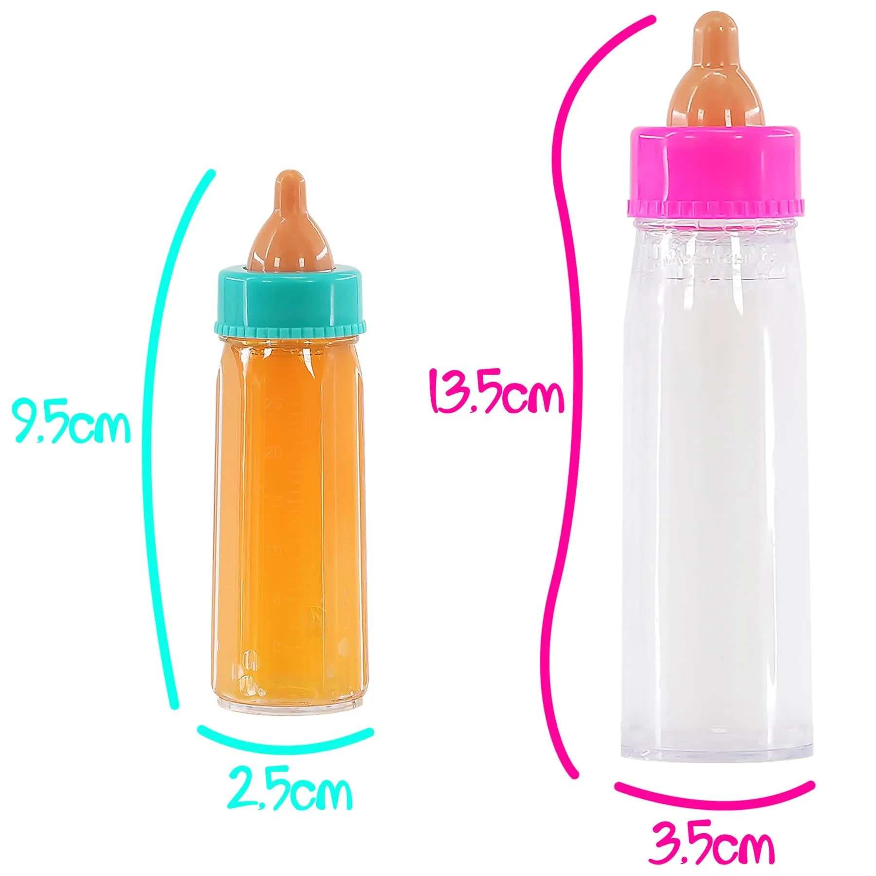 Baby Doll Magic Milk Bottle Set of 2