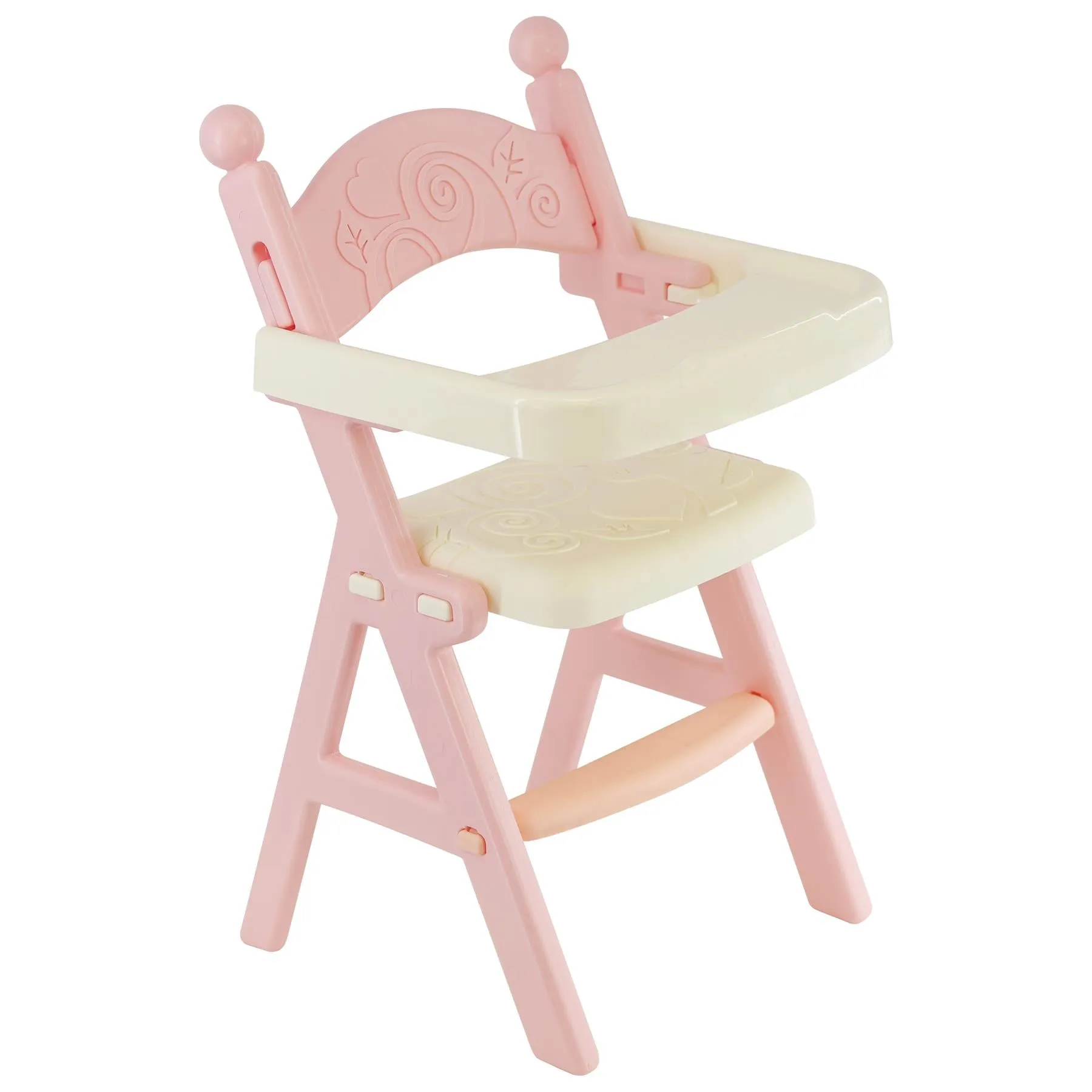 Baby Doll with Feeding High Chair & Accessories