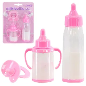 BiBi Doll Milk Bottle Set for Baby Dolls