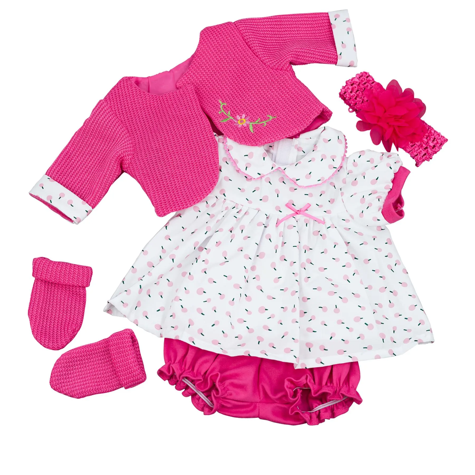 BiBi Outfits - Reborn Doll Clothes (Hot Pink) (50 cm / 20")