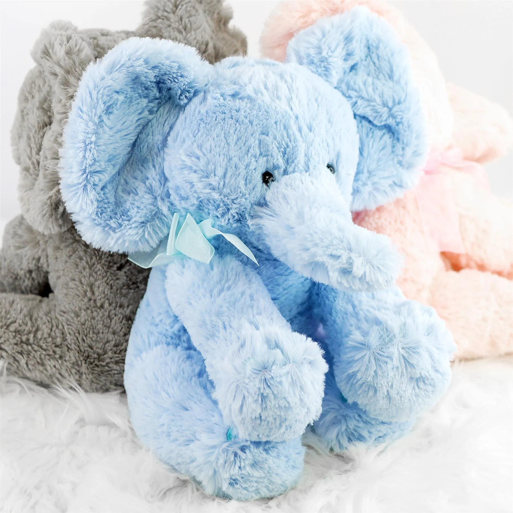 Blue Plush Elephant Soft Toys