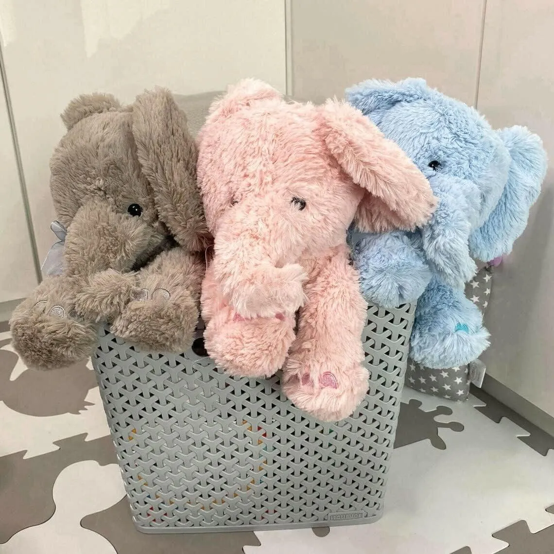 Blue Plush Elephant Soft Toys