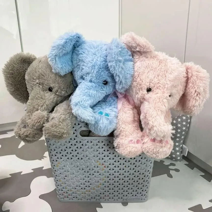 Blue Plush Elephant Soft Toys