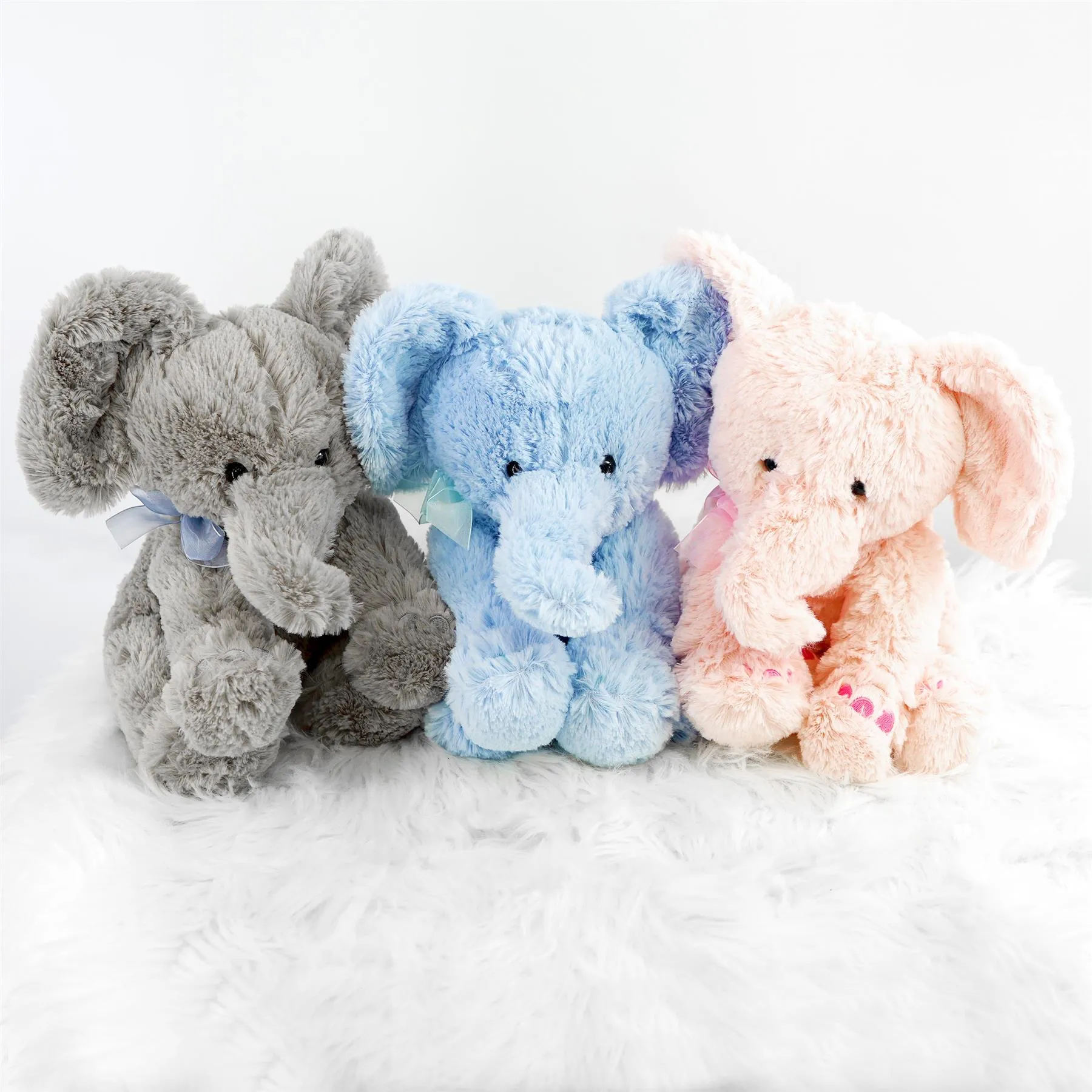 Blue Plush Elephant Soft Toys