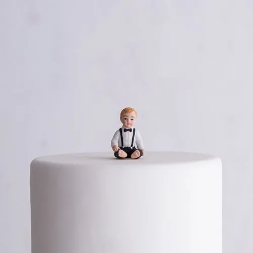 Boy Child Porcelain Wedding Cake Topper