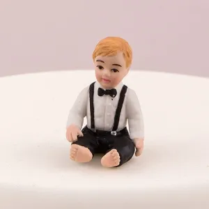 Boy Child Porcelain Wedding Cake Topper