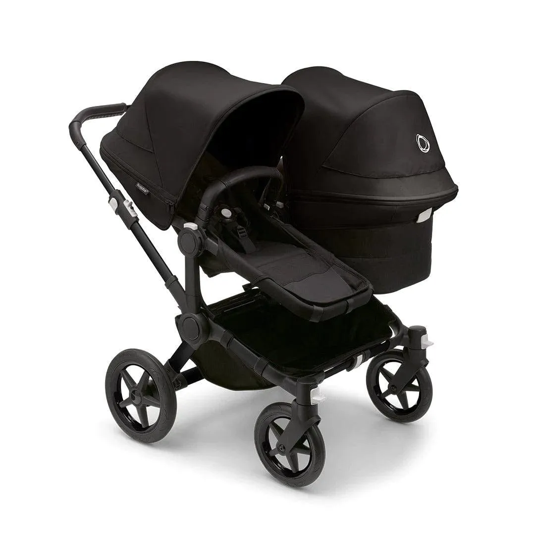 Bugaboo Donkey 5 Duo with Cloud T and Base T - Black/Midnight Black