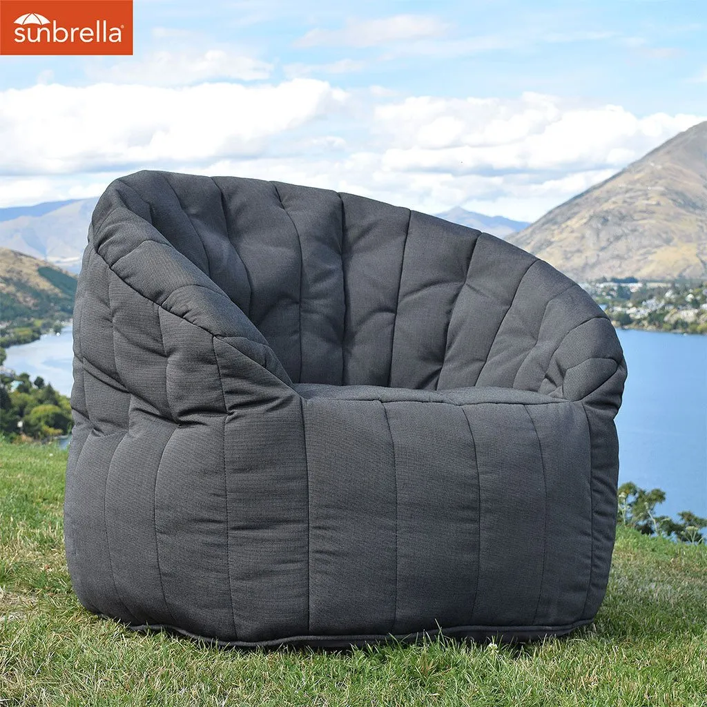 Butterfly Sofa - Black Rock (Sunbrella)