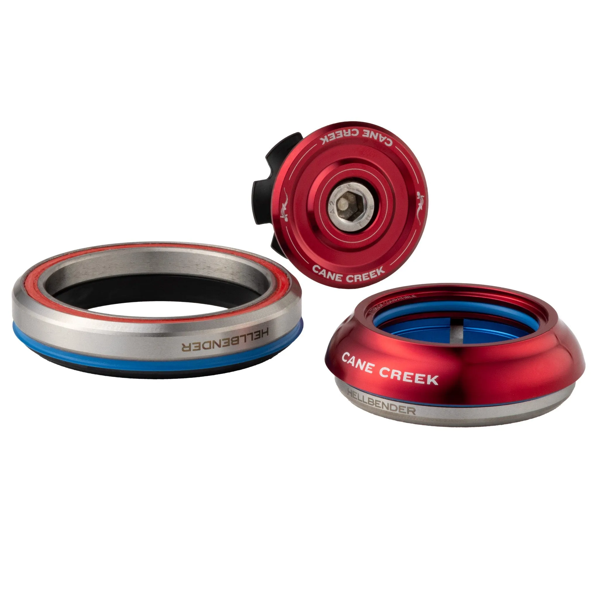 Cane Creek Hellbender 70-Series Headset - IS41/28.6|IS52/40 - Red