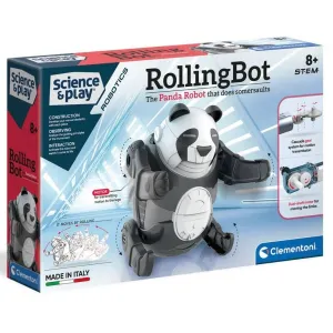 Clementoni - Science and Play: Rolling Bot Panda Robot