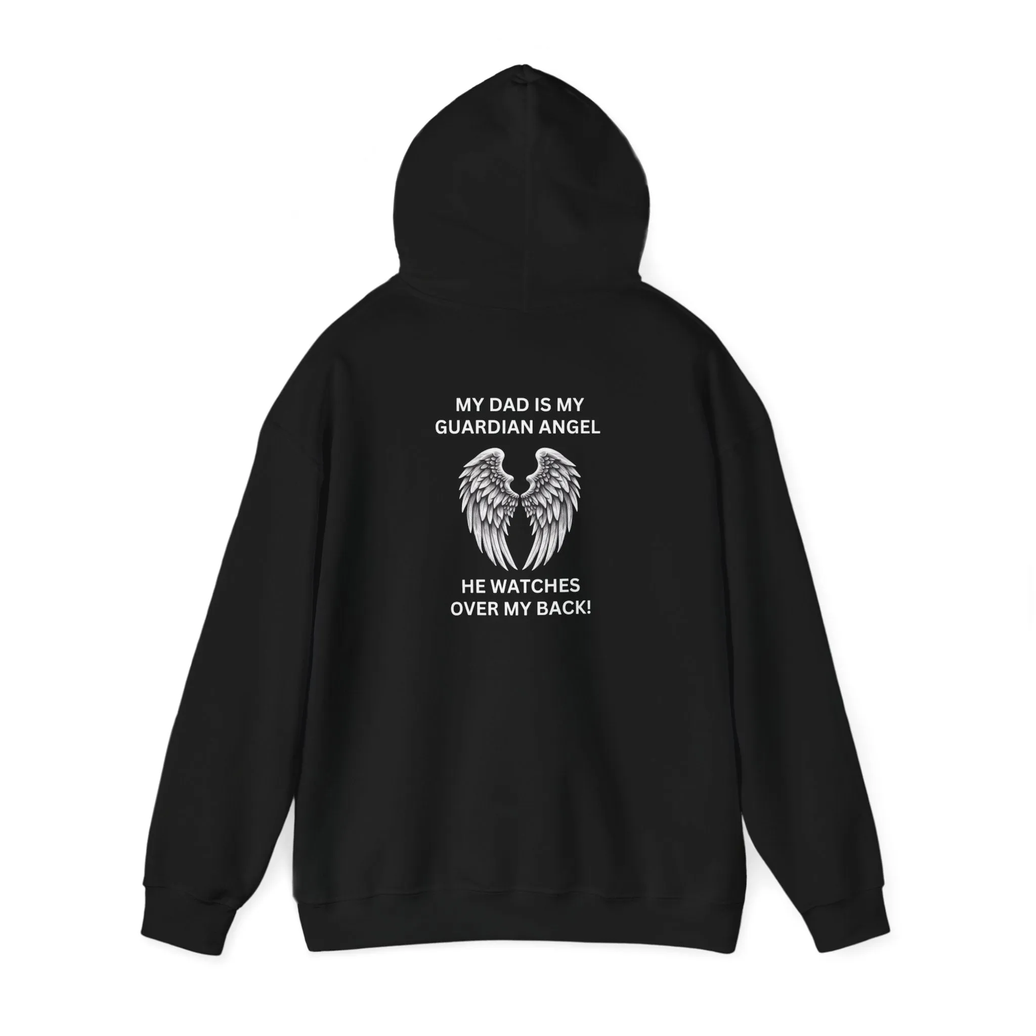 Dad, My Guardian Angel |Front & Back Print Hoodie