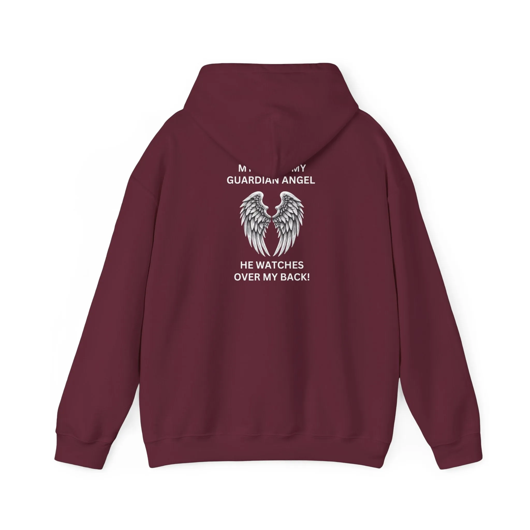 Dad, My Guardian Angel |Front & Back Print Hoodie