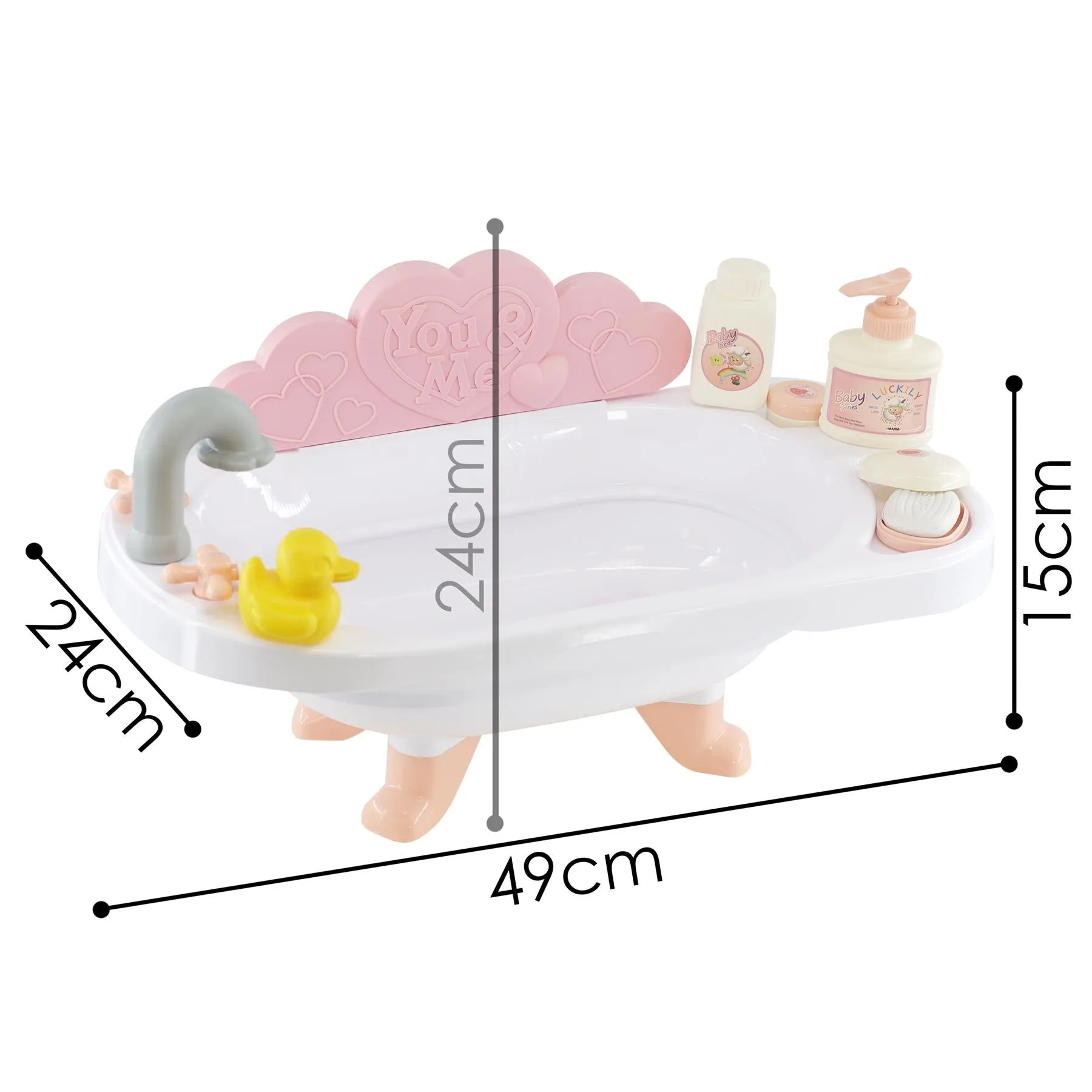 Doll Bath set with Accessories