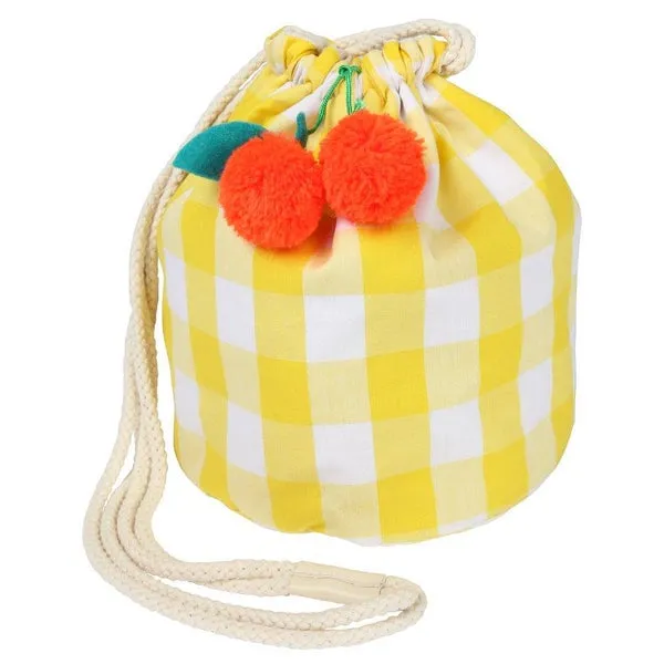 Drawstring Pouch - Yellow