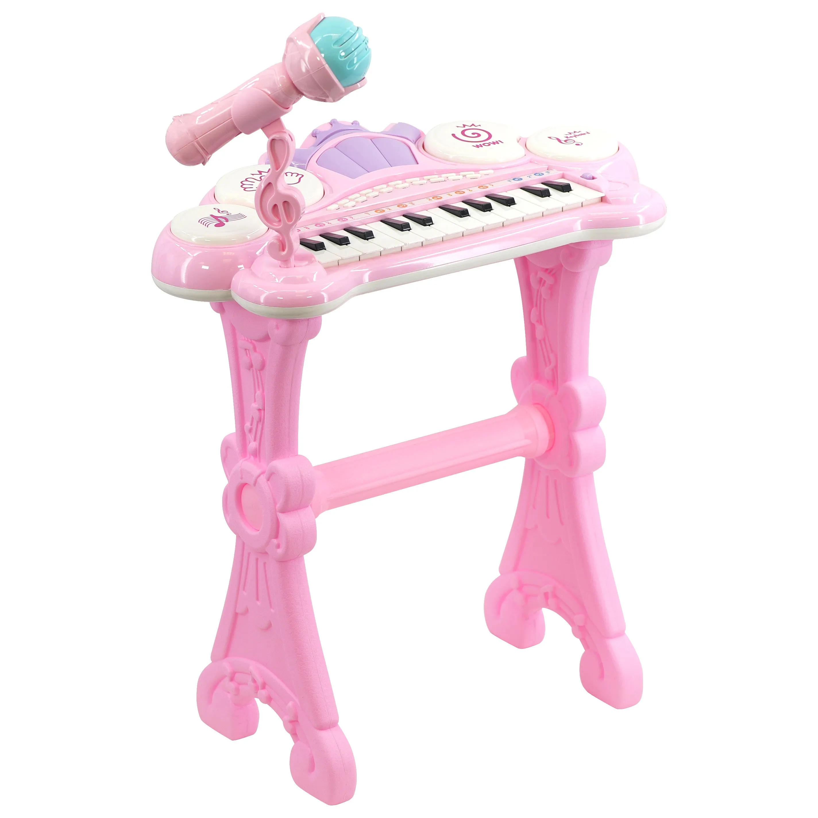 Electronic Keyboard Piano Playset with Lights