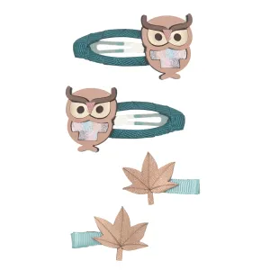 Hair Clips - Oscar Owl