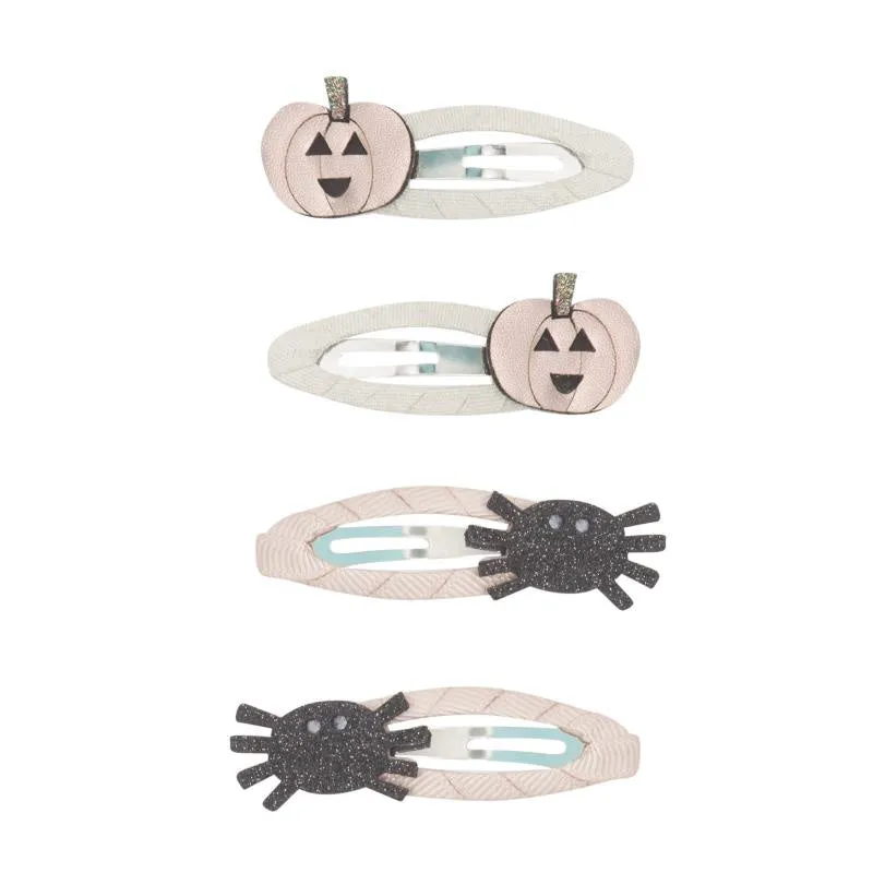 Hair Clips -  Pumpkin  Spider Halloween