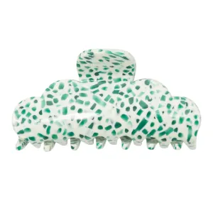 Hair Grip - Green Speckled Ziggy