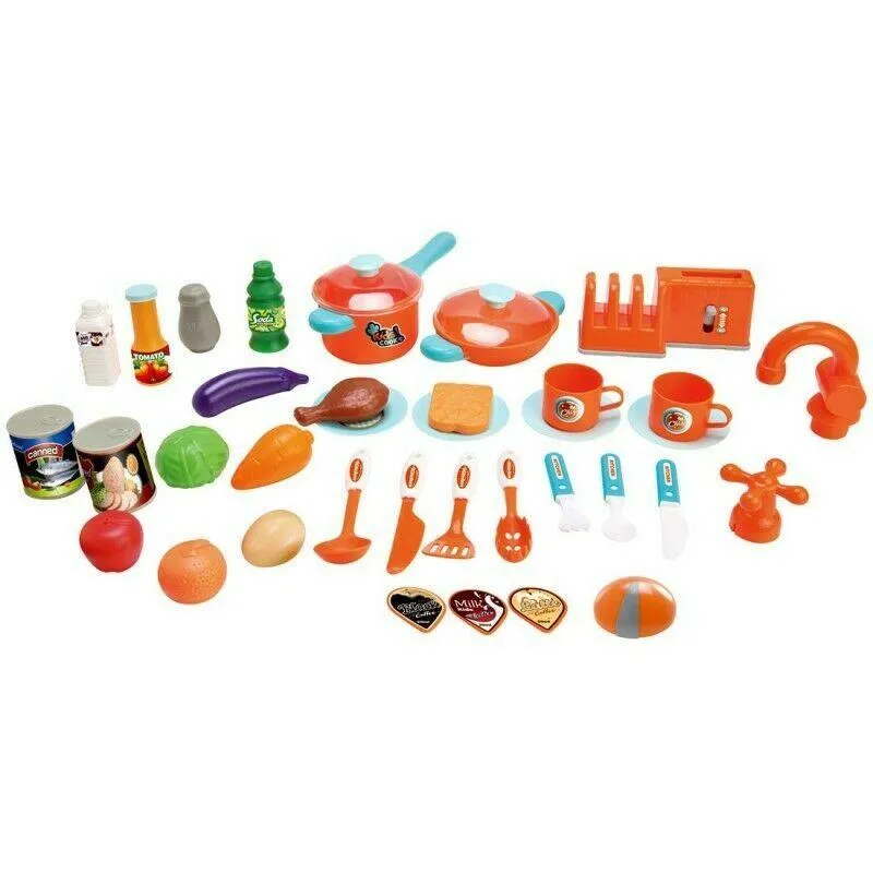 Kids Kitchen Play Set with Cookware Play Food and Accessories