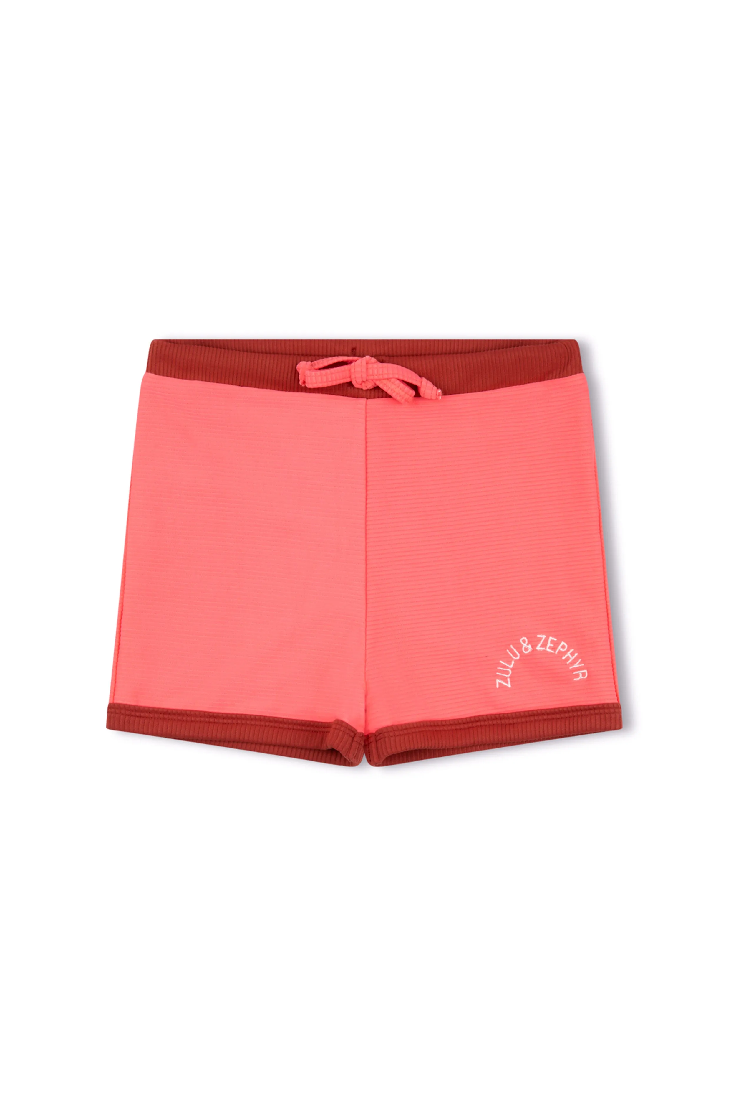 Mini Rib Logo Surf Short - Coral