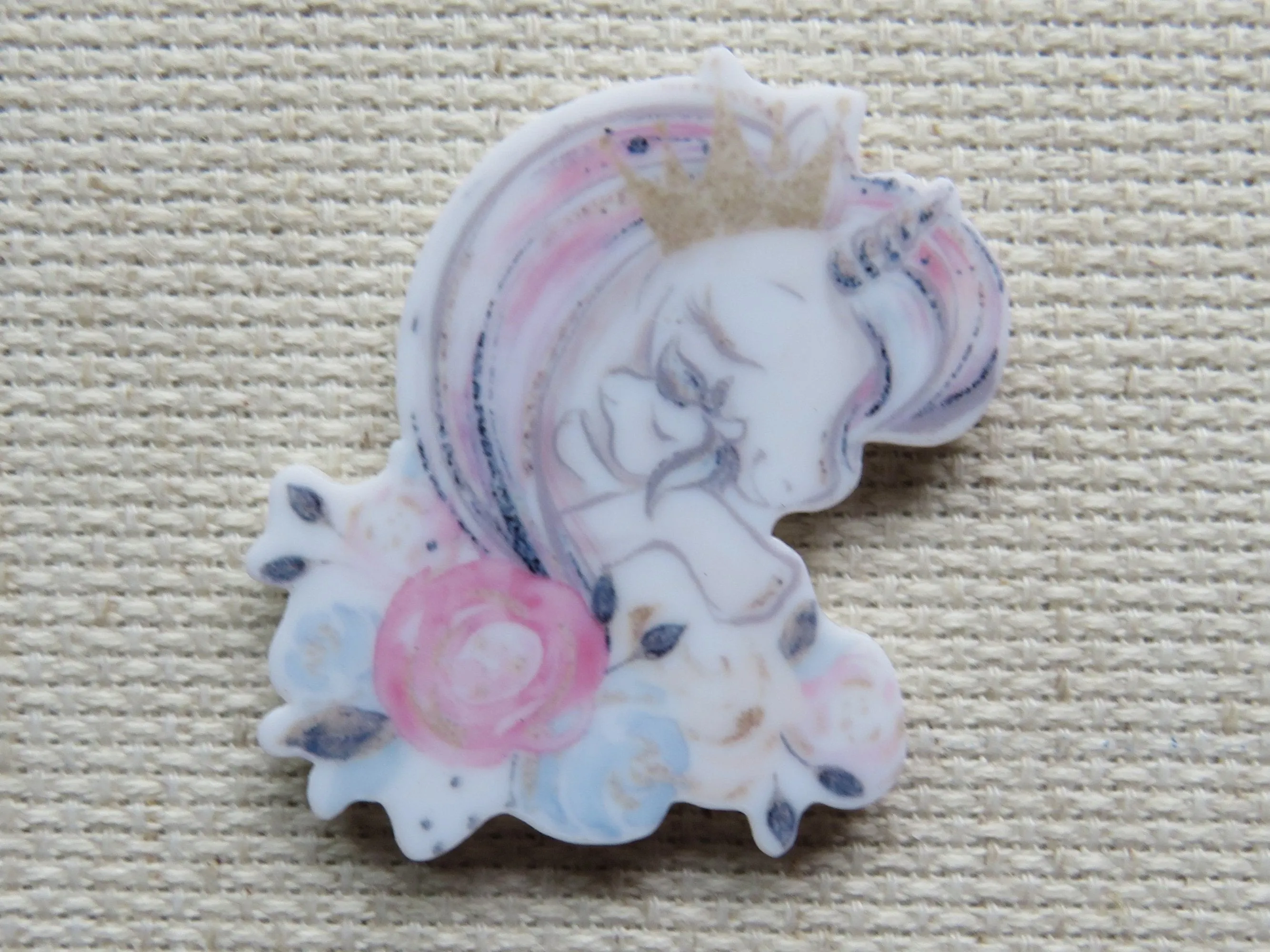 Mother and Child Unicorn Needle Minder, Cover Minder, Magnet