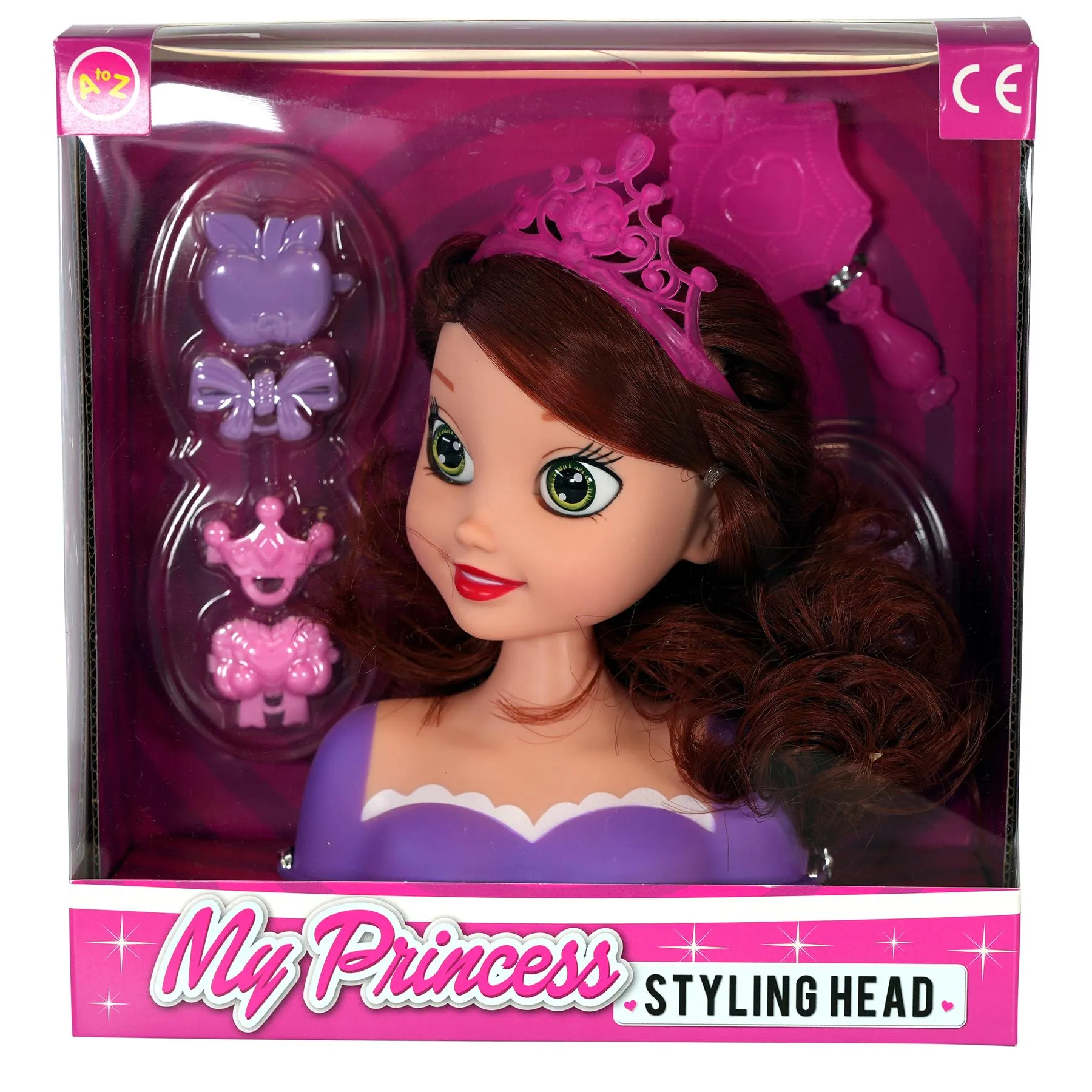 Princess Styling Head with Hair Accessories