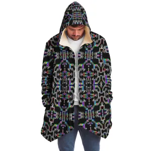 Prismatic Grid Micro Fleece Cloak