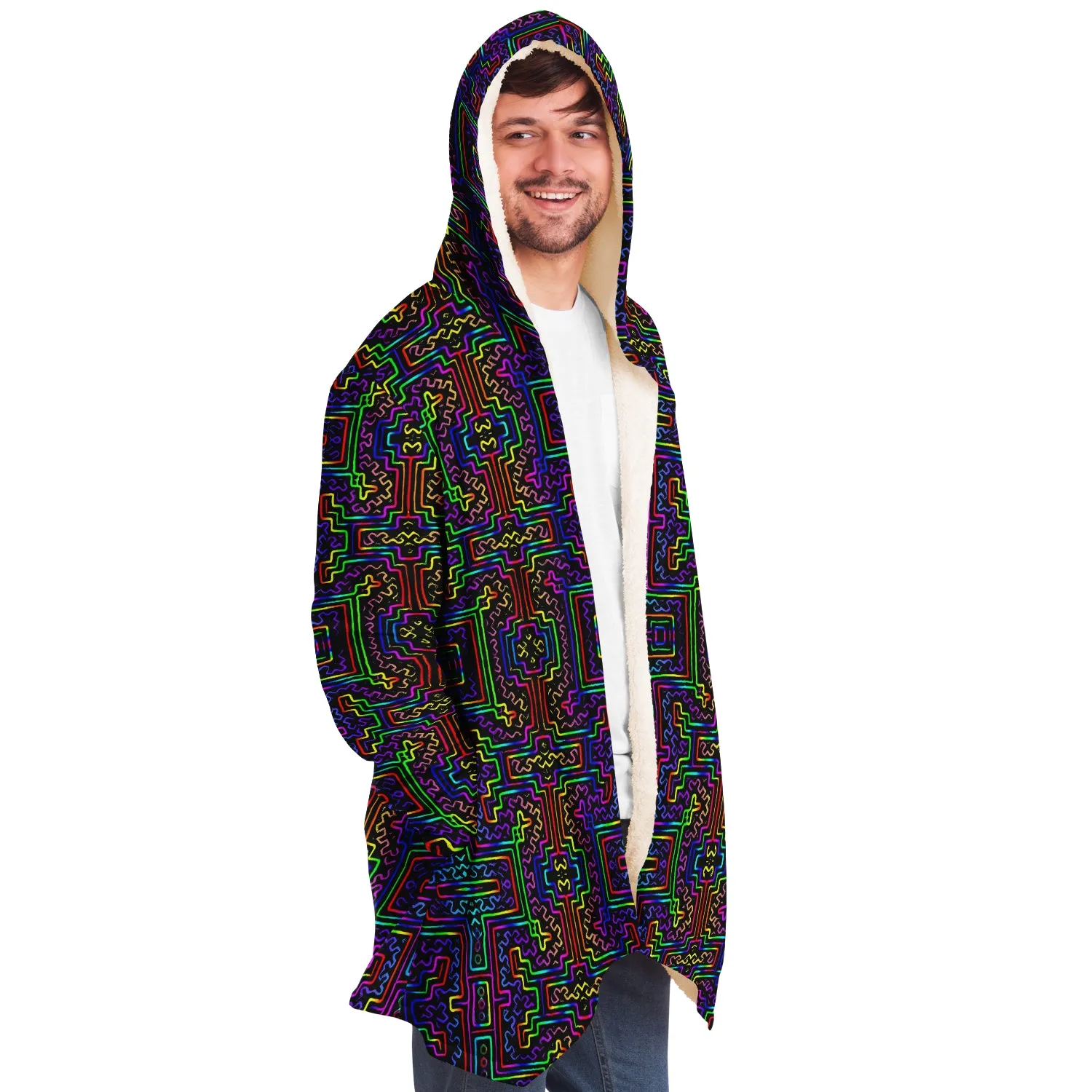 Prismatic Overlay Micro Fleece Cloak