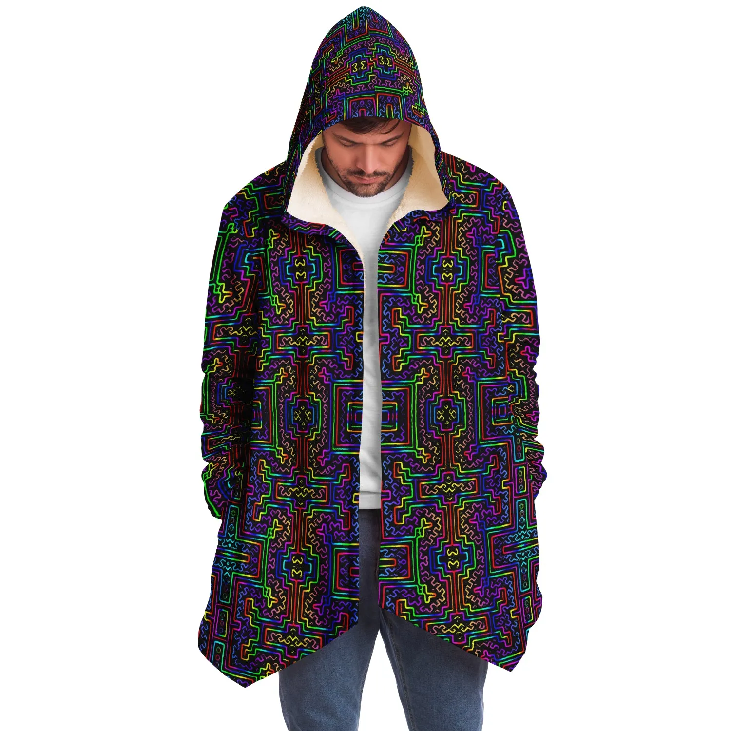 Prismatic Overlay Micro Fleece Cloak