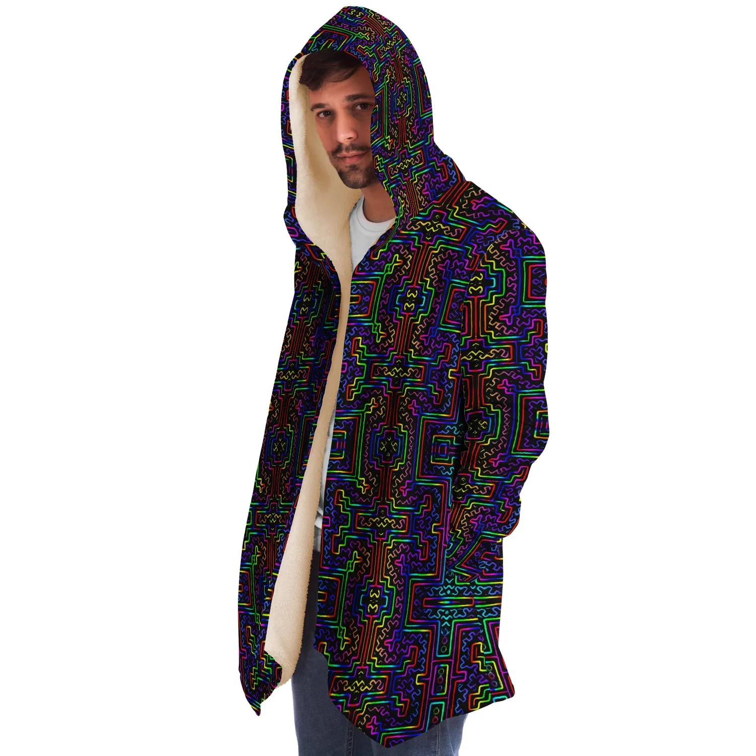 Prismatic Overlay Micro Fleece Cloak