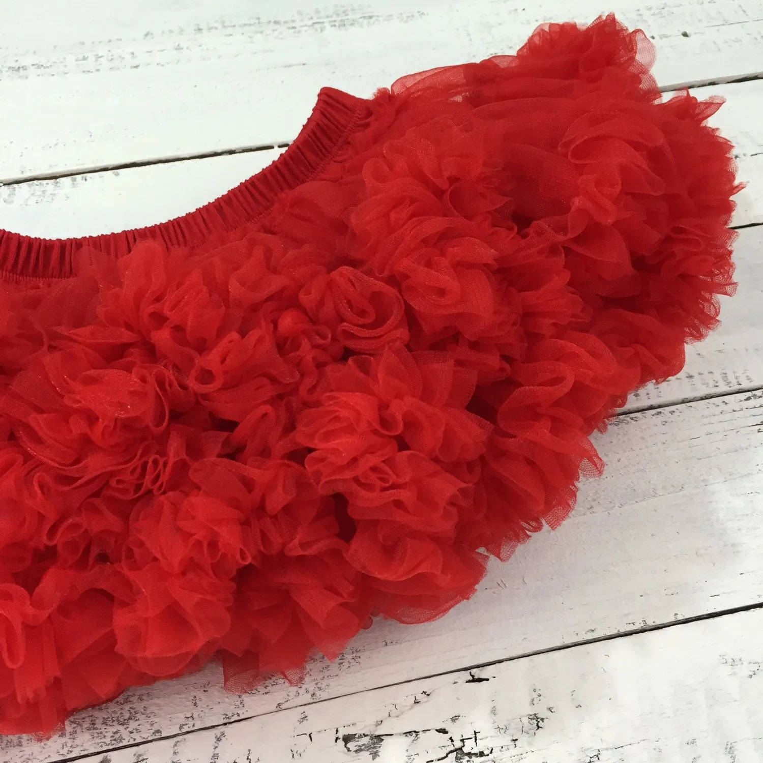 Red Pettiskirt - embellished flower