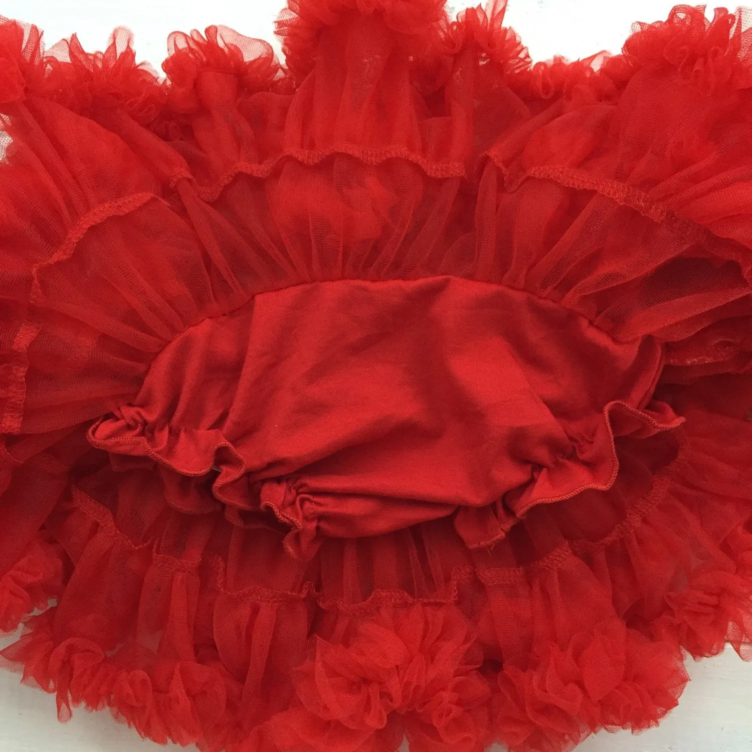 Red Pettiskirt - embellished flower