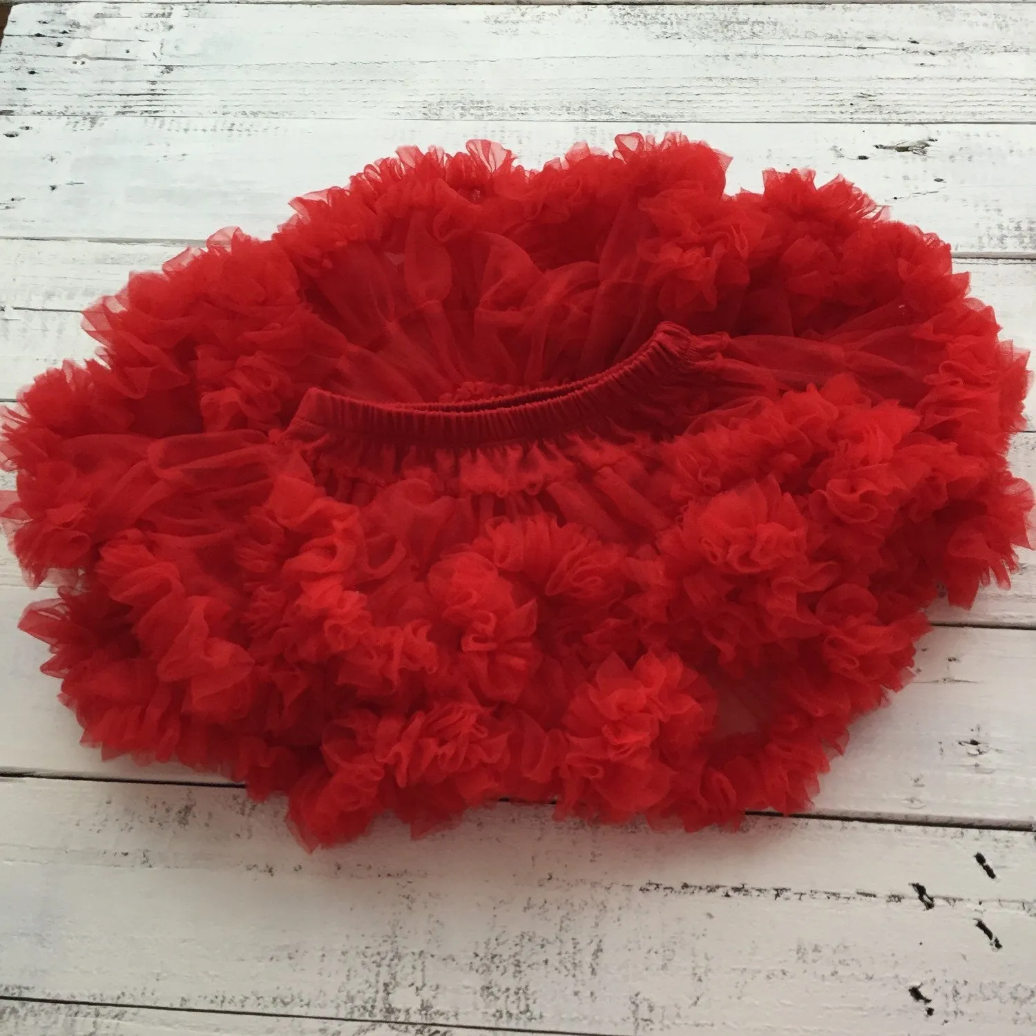 Red Pettiskirt - embellished flower