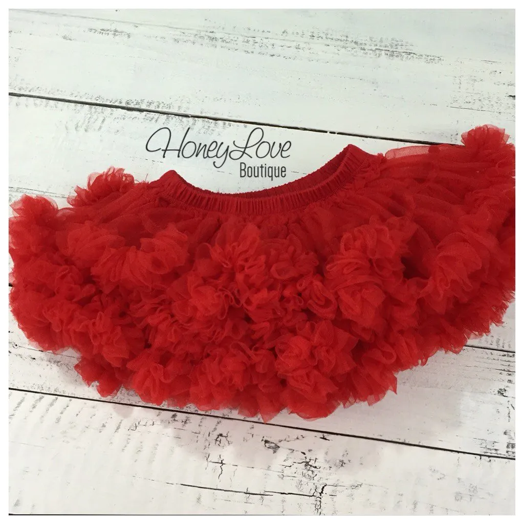 Red Pettiskirt - embellished flower