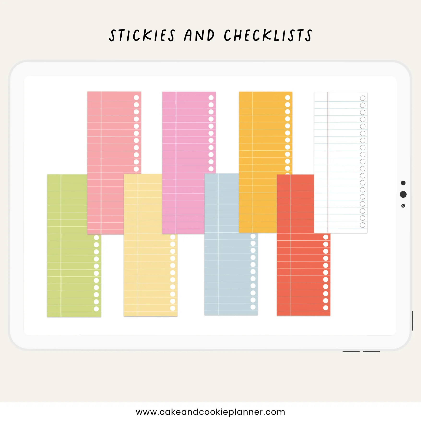 Stickies and Widgets - Baked in Color - Digital Planner Stickers