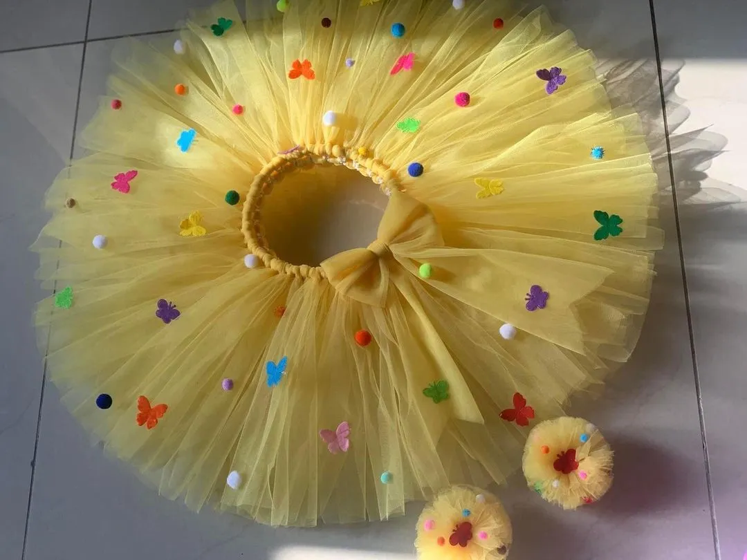 Sunny Day Butterfly Tutu: Golden Rays and Fluttering Wings