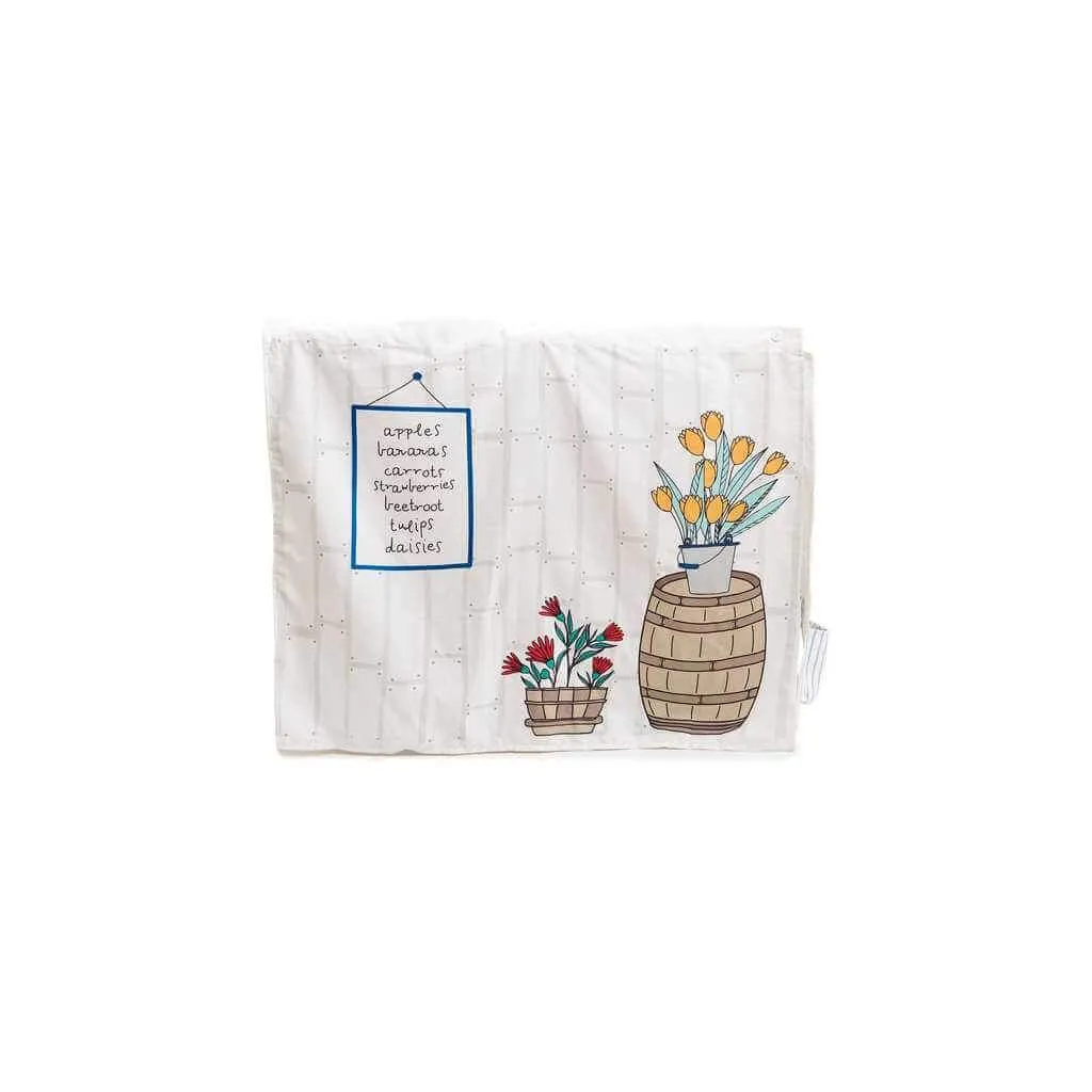 Tablecloth Playhouse, Little Shop, Blue