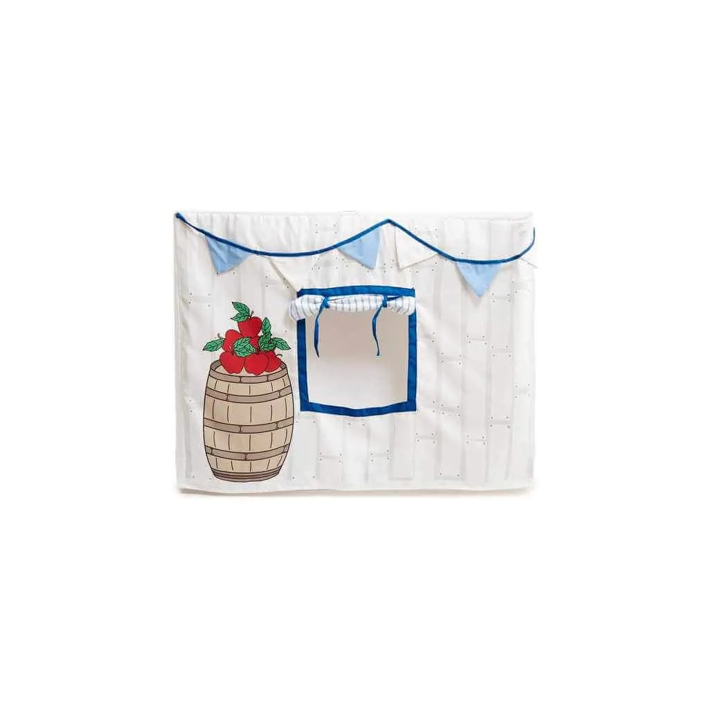 Tablecloth Playhouse, Little Shop, Blue