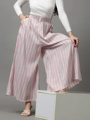 Women's Multi Striped Culotte