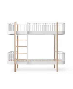 Wood Original bunk bed, white/oak